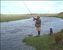 John Thurso having a cast in the Mill Stream on Beat 2 